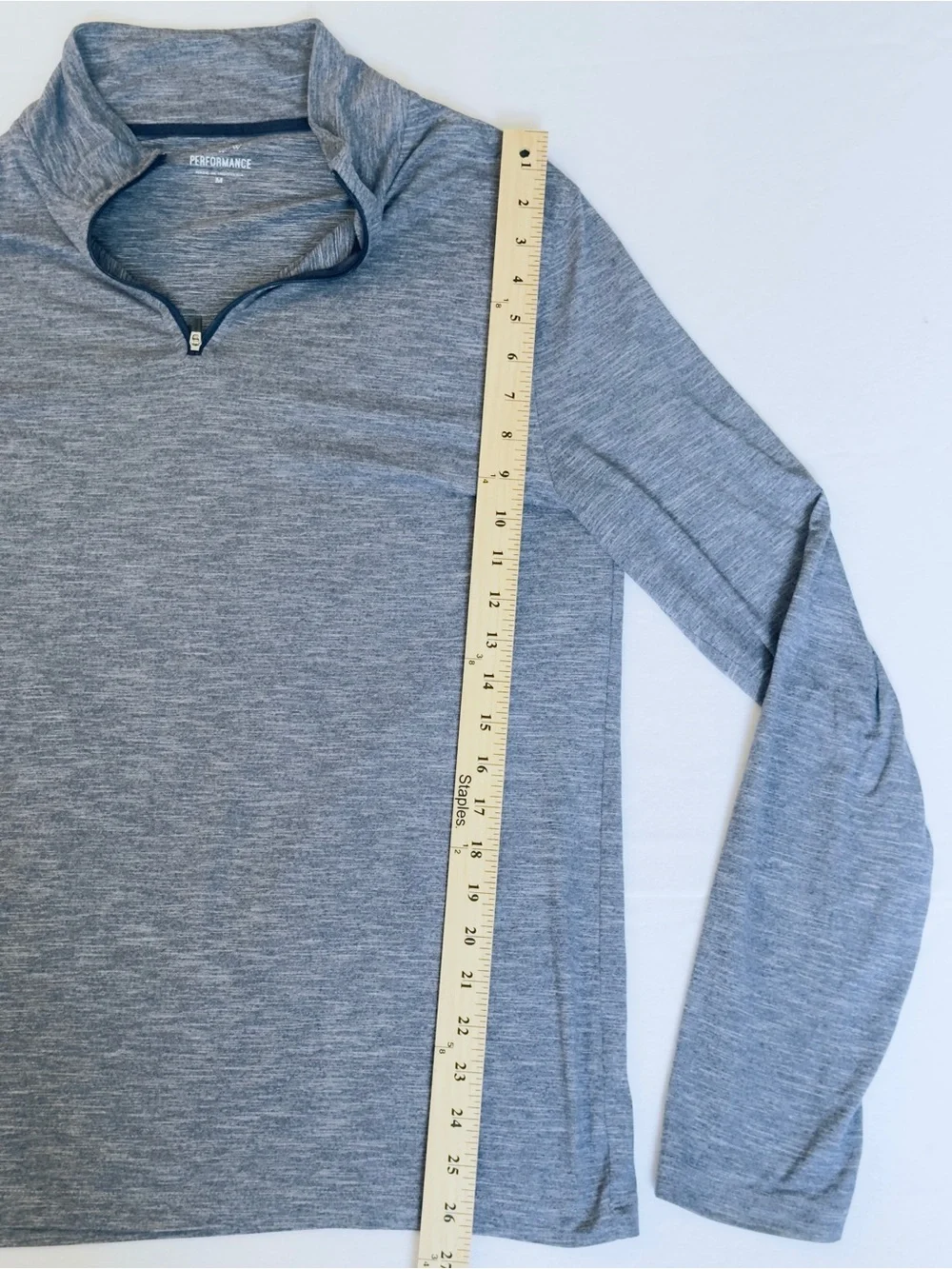 J.Crew Performance Quarter Zip Pullover Medium Gray Athletic Golf